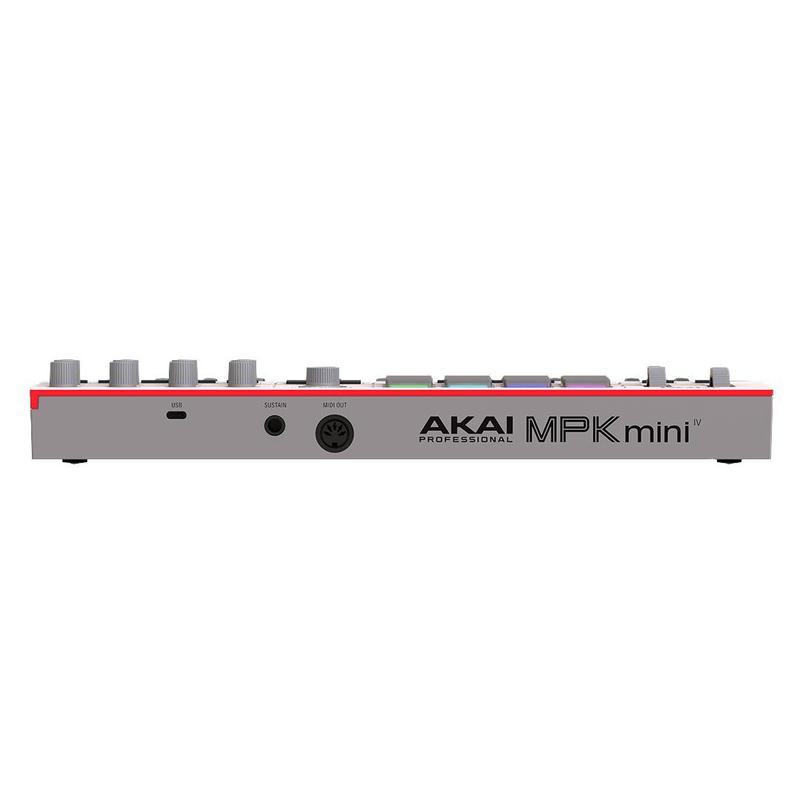 Controlador de teclado MIDI Akai Professional MPK Mini 4 de 25 teclas - Gris