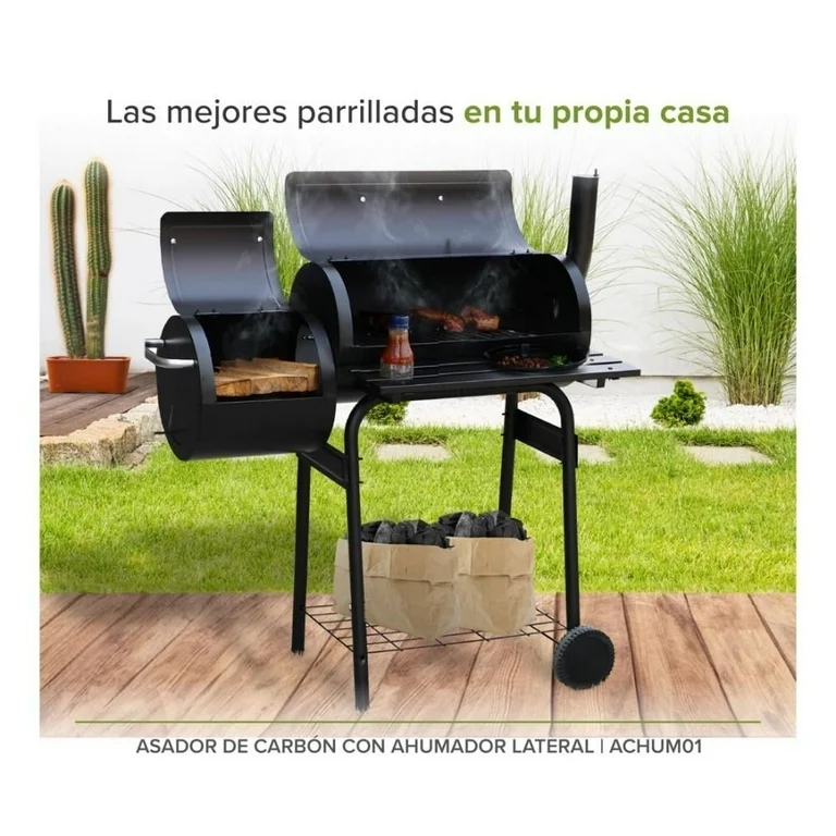 Asador de Carbón Avera con Ahumador lateral