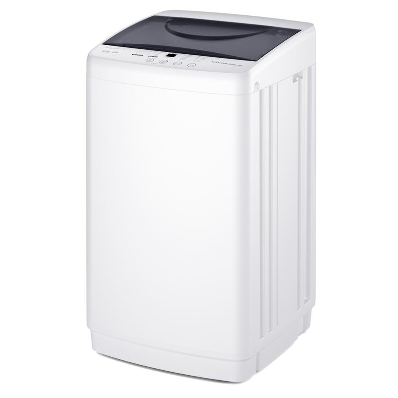 Lavadora portátil, 3,5 kg, lavadora compacta totalmente automática, tambor de acero inoxidable, 10 ciclos de lavado, detección automática de equilibrio, pantalla LED, mini lavadora para el hogar, apartamento o residencia estudiantil.