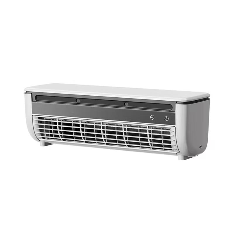 Ventilador de aire acondicionado portátil Saker Mini, enfriador de aire personal, ventilador de cocina de semiconductor con 2 puertos de nebulización, ventilador de escritorio inalámbrico de 6000 mAh con 3 velocidades para el hogar, la oficina, la cocina