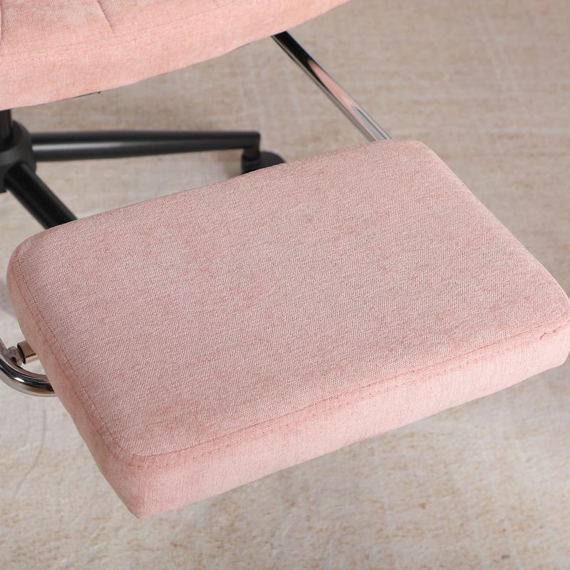 Silla de oficina SOUTTEE con ruedas y reposabrazos, soporte lumbar neumático y reposapiés retráctil, altura ajustable y asiento acolchado ancho. Ideal para oficinas en casa, meditación y vestidores. Artículos esenciales para dormitorios y decoración del h