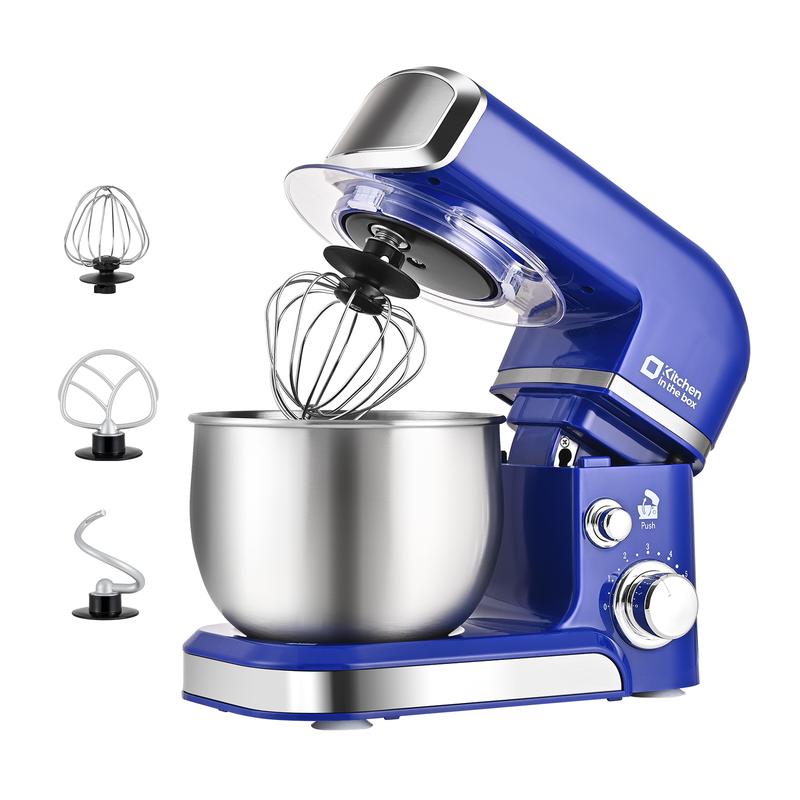 Batidora de pie Kitchen in the Box, batidora eléctrica pequeña de 3.2 cuartos, 6 velocidades, portátil y ligera para uso diario, duradera. ¡Consíguela ahora!