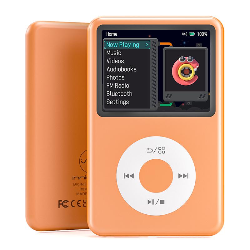Reproductor de MP3 clásico con Bluetooth, mini reproductor de sonido HiFi portátil de 2,4", versión de video actualizada.