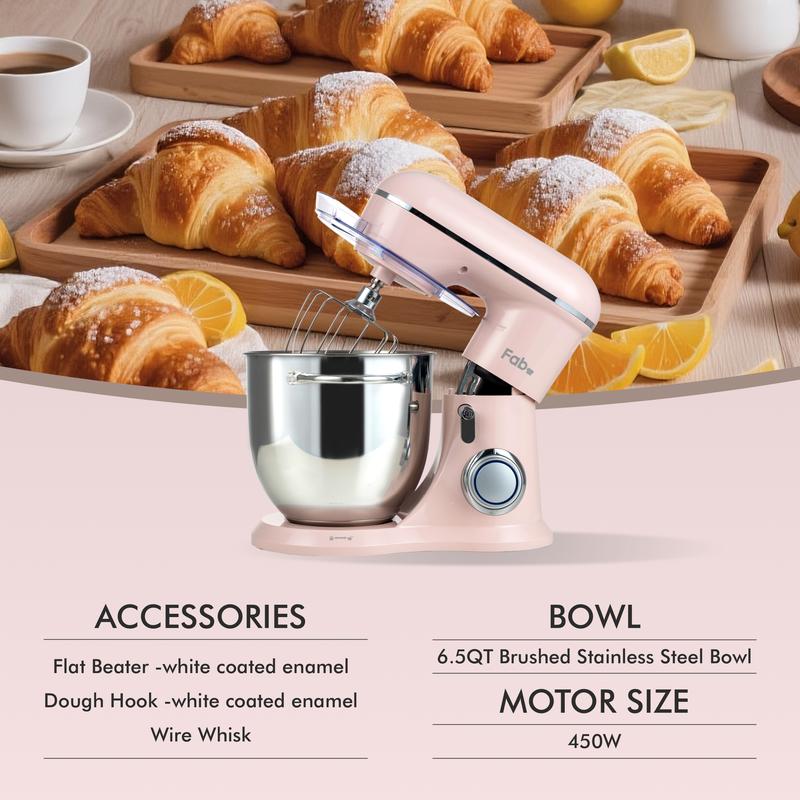 Batidora de pie de 3.5/6.5 cuartos de galón, batidora eléctrica de pie con cabezal inclinable de 10 velocidades, batidora de cocina 3 en 1 con tazón, gancho para masa, batidor y varillas, batidora de alimentos para hornear, pasteles y la mayoría de las re