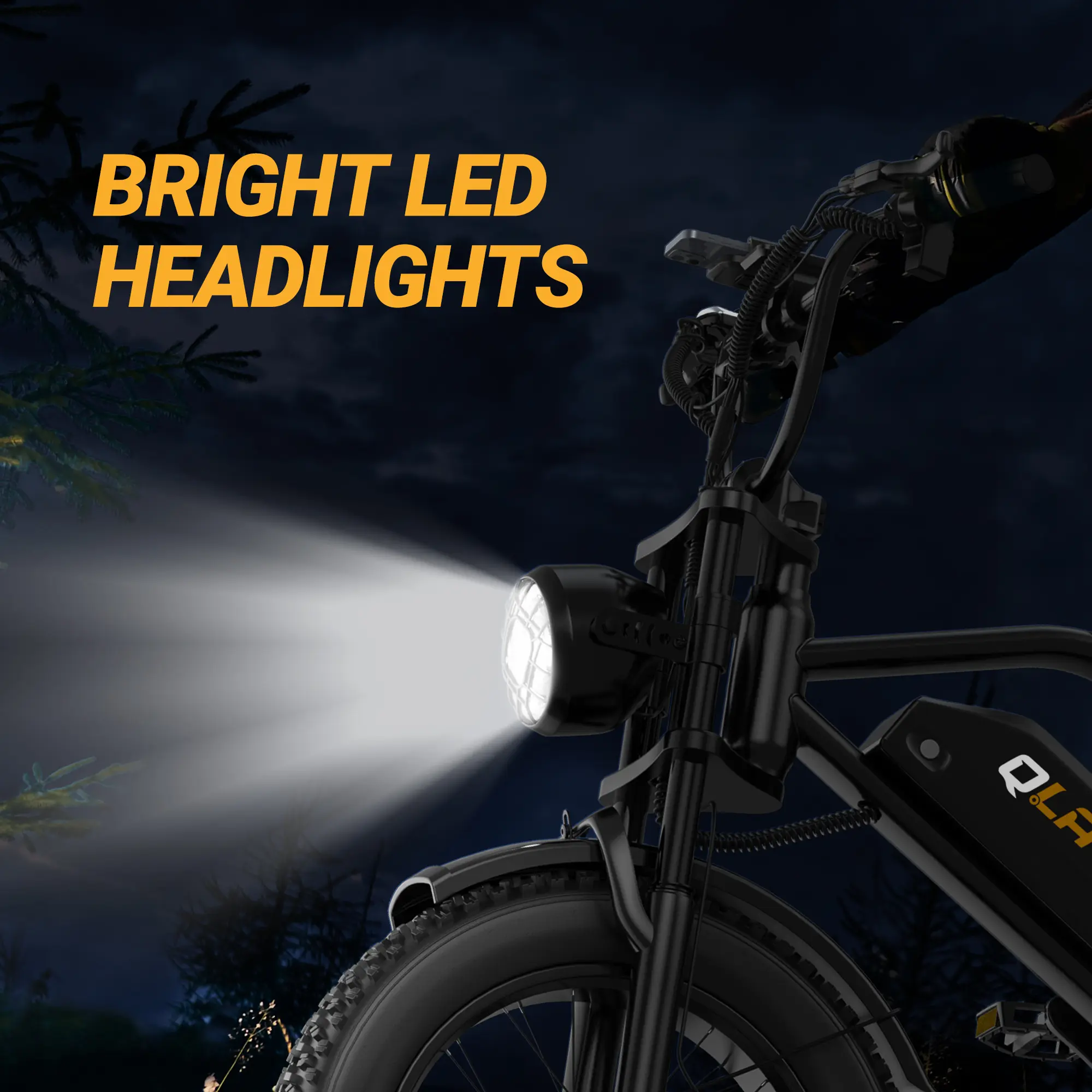Bicicleta eléctrica de 1500 W con suspensión completa y velocidad de 31 mph