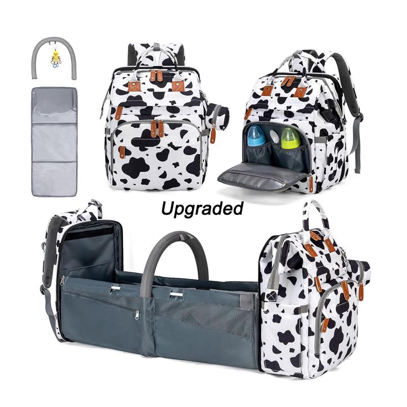 Mochila cambiador multifuncional Kabaqoo Cute con cambiador integrado, gran capacidad, ligera, plegable, portátil para recién nacidos, viajes y uso diario.