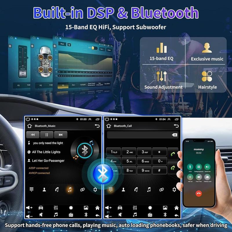 RIMOODY Sistema de audio para automóvil Android 15 con pantalla para Ford F150 2009-2012 - 2+64G, tamaño de 9.7", CarPlay inalámbrico, Android Auto, navegación GPS, Bluetooth, SWC, cámara de reversa, regalo para el Día del Padre, pantalla para automóvil,