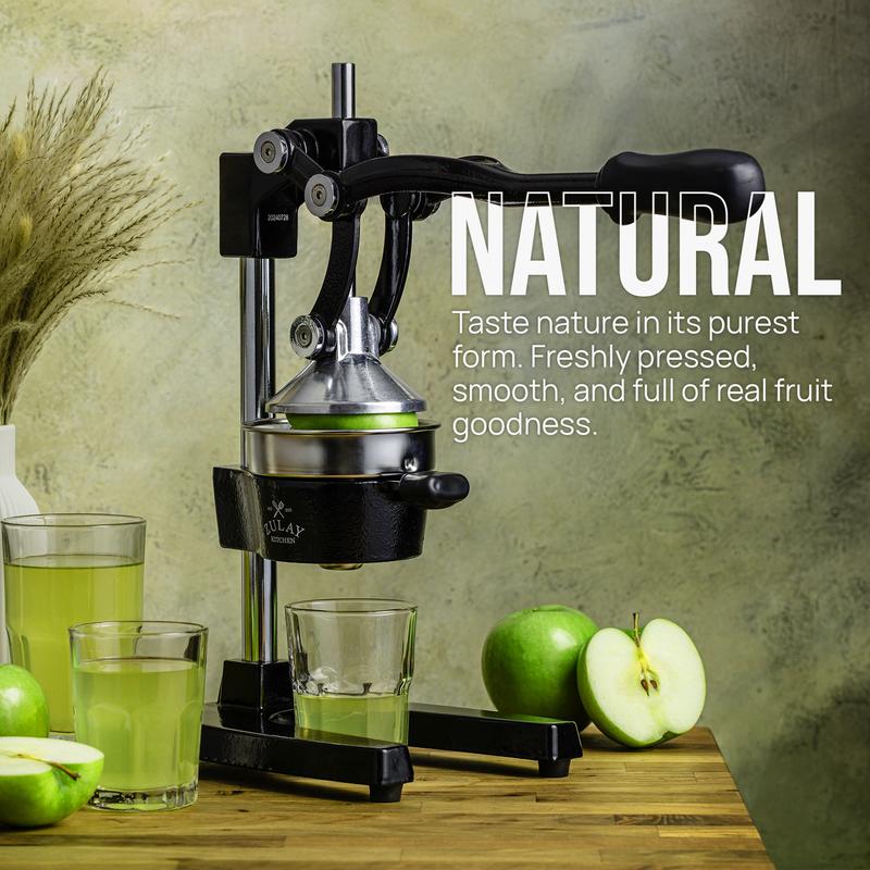 Exprimidor profesional de hierro fundido de alta resistencia para cítricos - Tazón de 12,7 cm, diseño duradero para una máxima extracción de jugo, fácil de limpiar y seguro de usar, garantía de por vida - Fruta