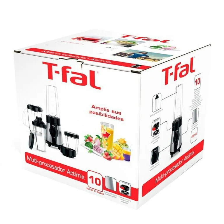 Procesador de Alimentos T-Fal 10 Piezas Negro