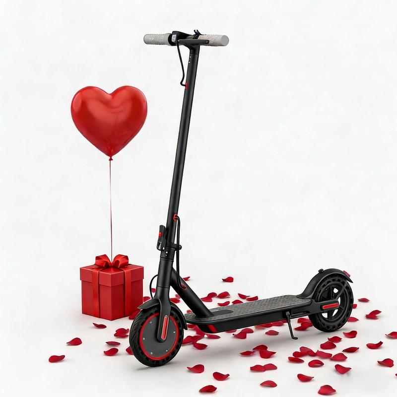 Patinete eléctrico: motor de 350 W, neumáticos macizos de 8,5 pulgadas, velocidad máxima de 30 km/h / autonomía de 19-26 km, patinete portátil para desplazamientos diarios. El regalo perfecto para familiares y amigos, equipado con sistema de doble frenado