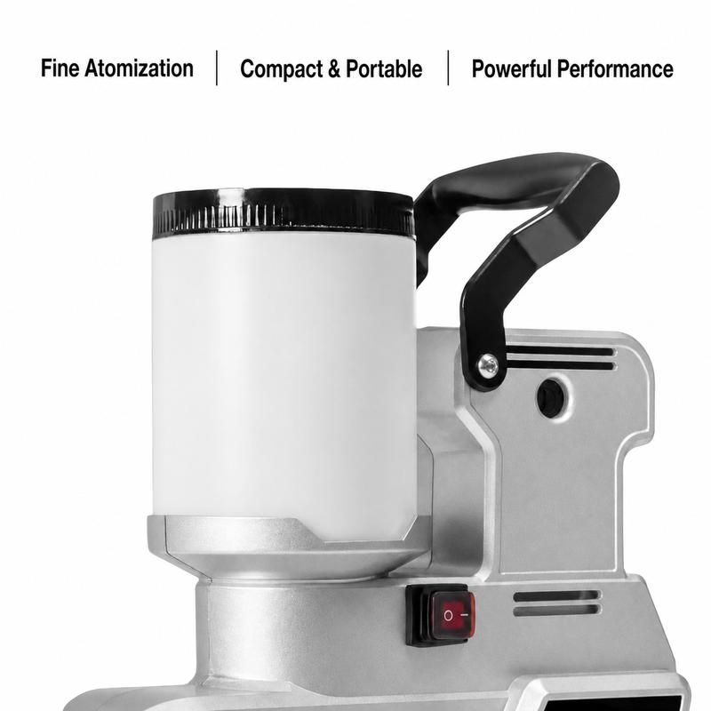 Pulverizador de pintura sin aire portátil, 800 W, 110 V, de alto caudal con salida de 2,5 L/min, 3 ajustes de velocidad y depósito de 2,5 L para paredes, vallas, muebles y pintura látex. Pulverizador de pintura sin aire compacto de alta velocidad, ideal p