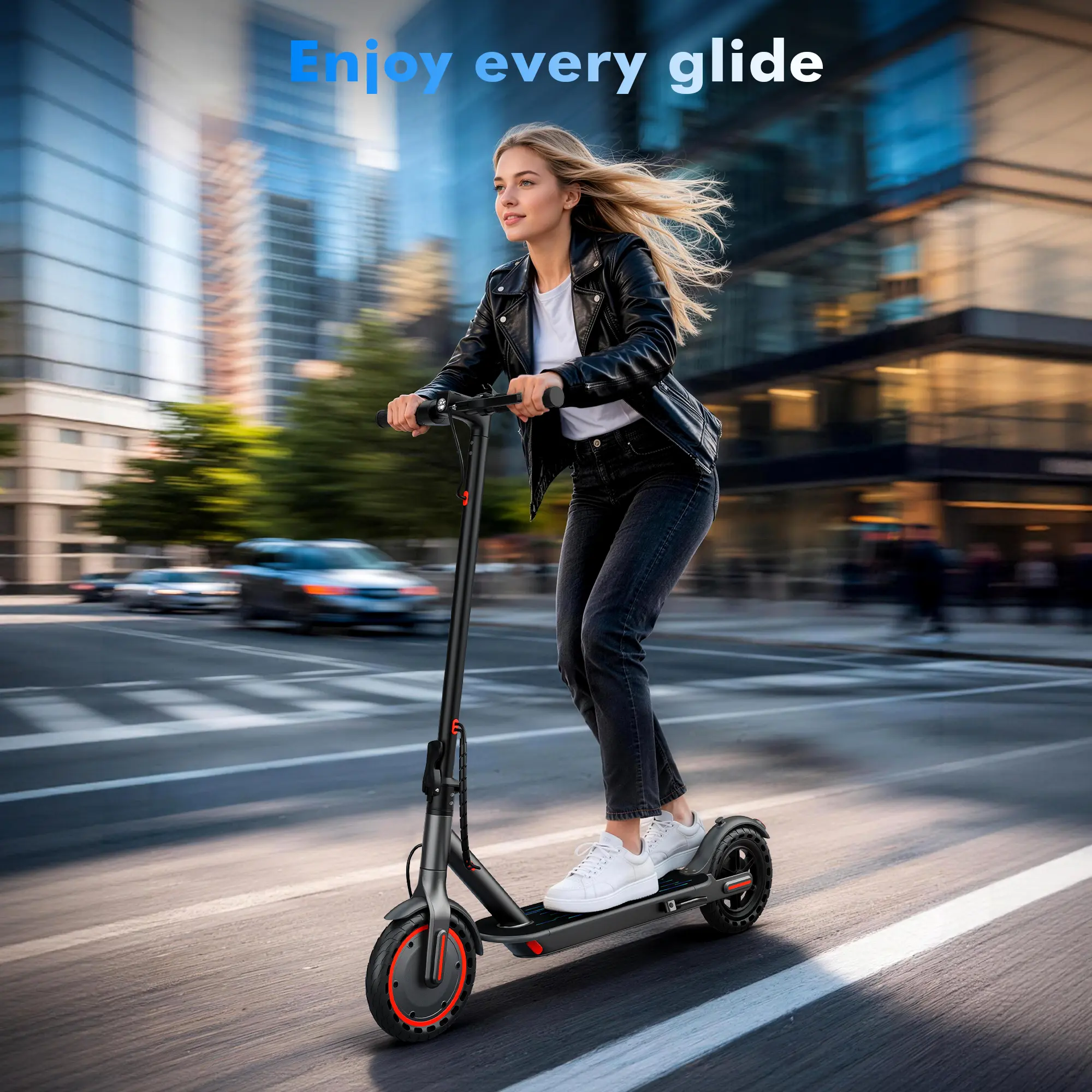 Scooter eléctrico con asiento: motor de 350 W, 19 mph
