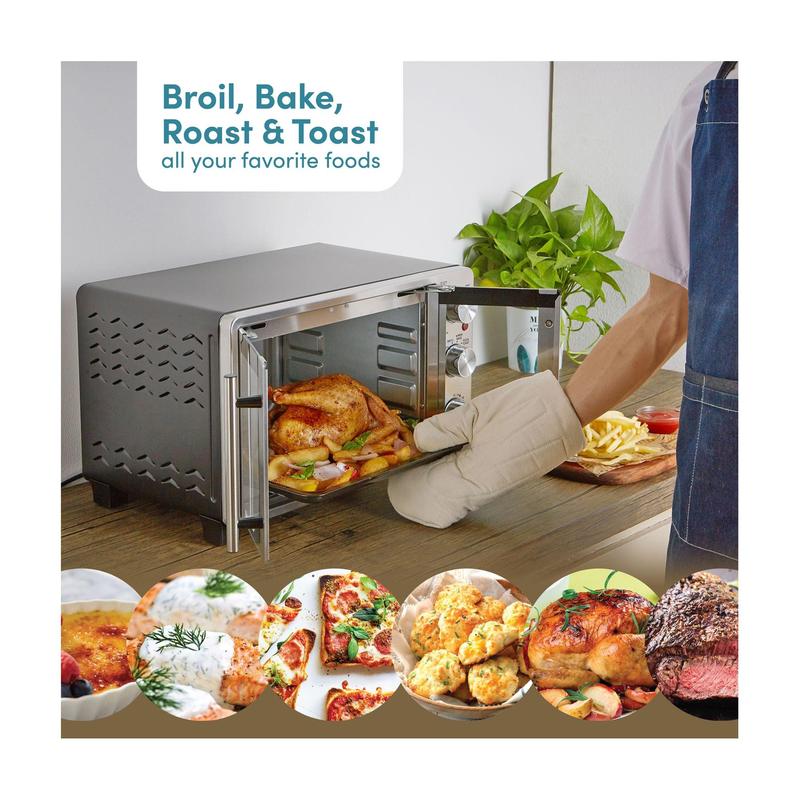 Horno de doble puerta Elite Gourmet