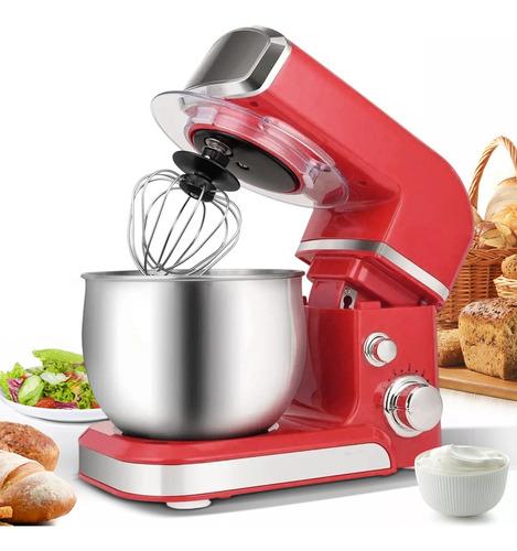 3 En1 Batidora De Pedestal Profesional Potent Cocina 5l 600w Rojo 60hz