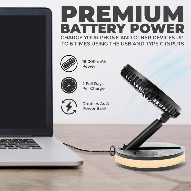 Ventilador portátil y recargable Venty Fan: tu compañero ideal para refrescarte.