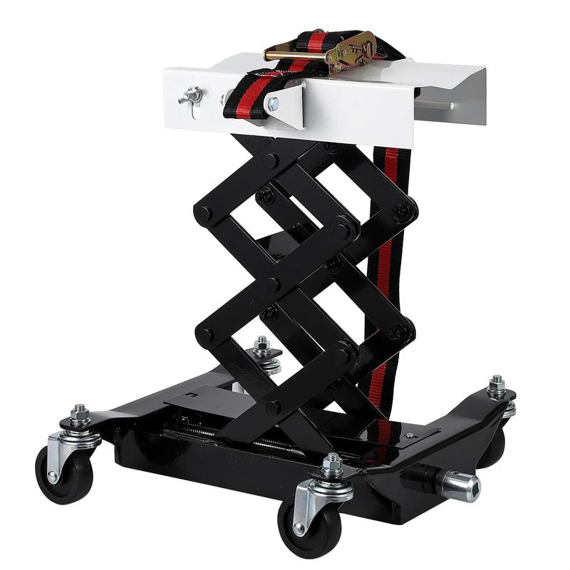 Gato hidráulico ajustable de alta resistencia GARVEE de 450 lb con diseño estable, rango de elevación de 7 a 23 pulgadas, ideal para reparación y mantenimiento de vehículos, adecuado para talleres profesionales y aficionados al bricolaje.
