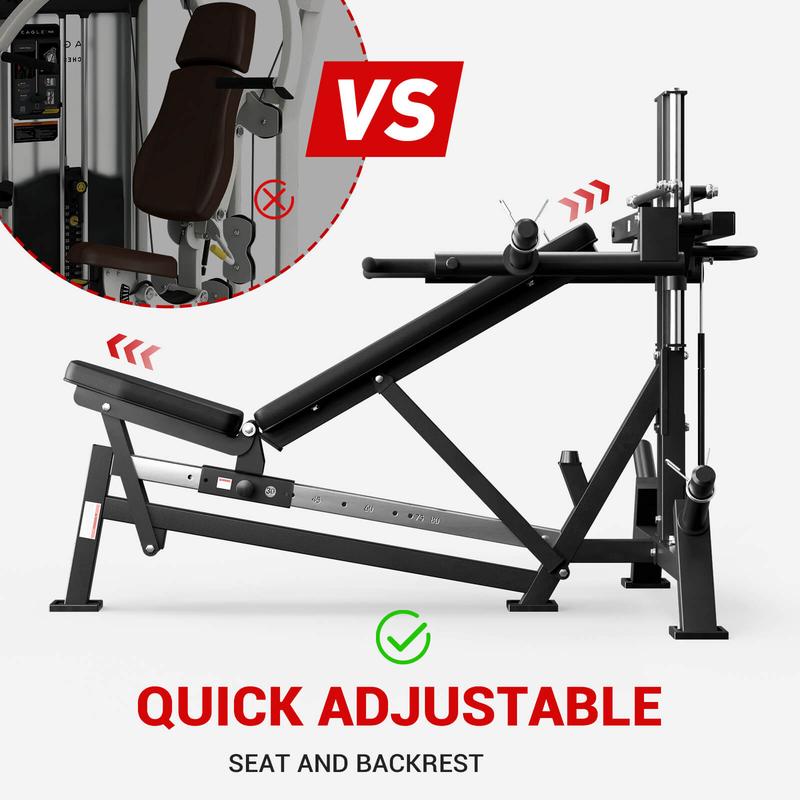 Máquina multifuncional V7 3 en 1 para press de banca y press de hombros, equipo de fitness para entrenamiento de fuerza con ángulos ajustables.