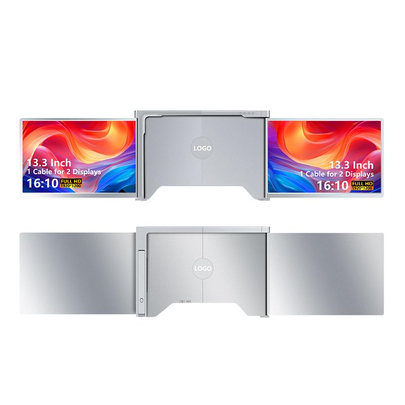Extensor de monitor para portátil S350 de 13,3" con panel IPS, pantalla FHD de 1920x1200, monitor externo USB-C/USB-A con un solo cable para trabajar con el portátil, requiere controlador para la configuración inicial, compatible con Windows y Mac.