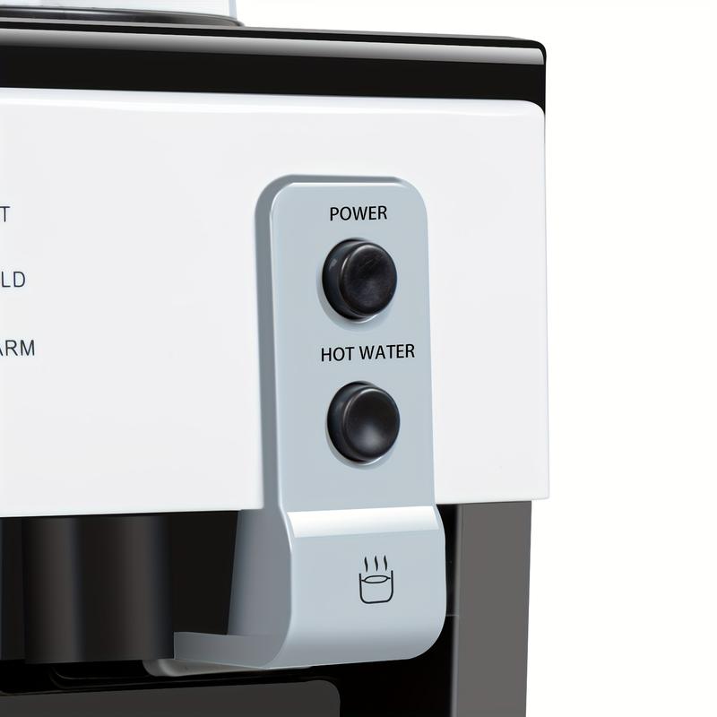 Dispensador de agua de carga superior, dispensador eléctrico de agua fría y caliente de escritorio con 3 ajustes de temperatura, dispensador de agua de encimera de 1.1 a 5 galones para el hogar, la oficina o el dormitorio.