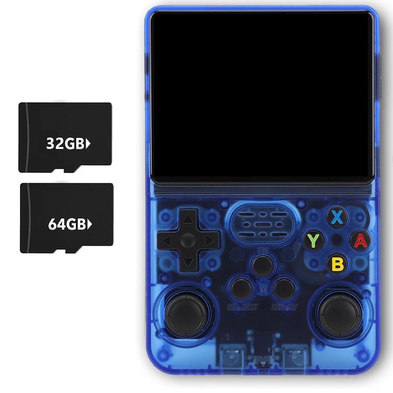 Consola de juegos portátil WUDS R36S: pantalla IPS de 3,5", sistema Linux con más de 16000 juegos clásicos, tarjeta TF de 32 GB + 64 GB, portátil, ideal como regalo de Navidad, Acción de Gracias o cualquier otra festividad. tiktokshopspringglowup