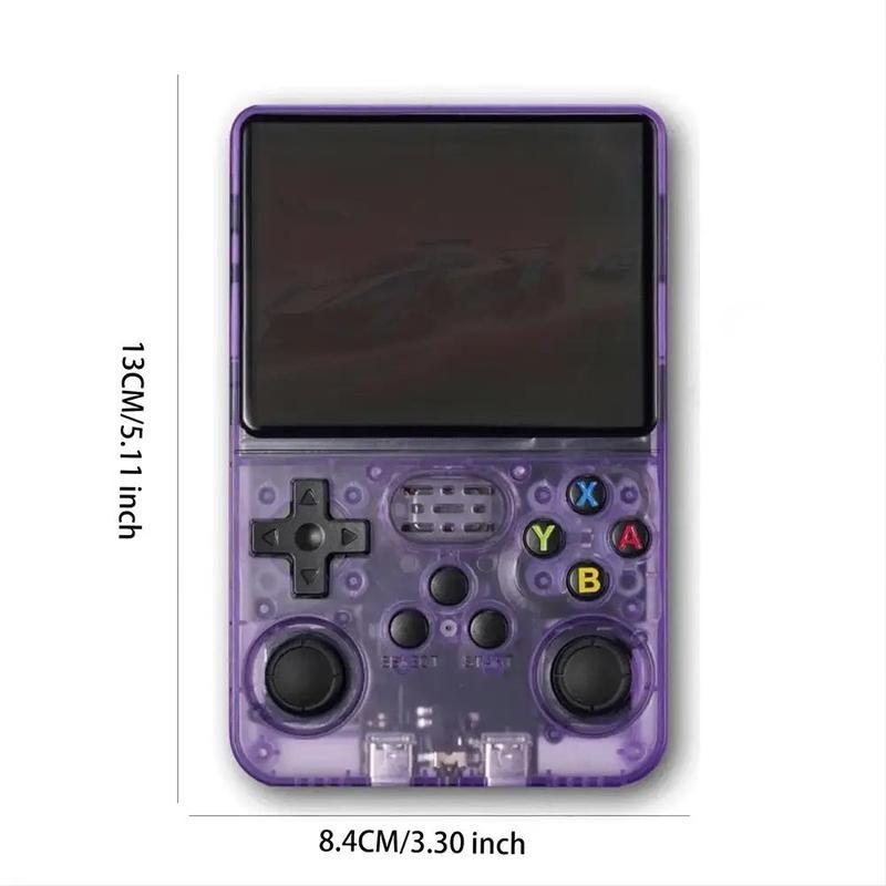 Consola de juegos portátil retro inalámbrica compacta WUDS R36S: pantalla IPS de 3,5 pulgadas, tarjeta TF de almacenamiento ampliable de 32+64 GB con emulador preinstalado, dispositivo arcade Linux, reproductor de vídeo USB, regalo interactivo para hombre