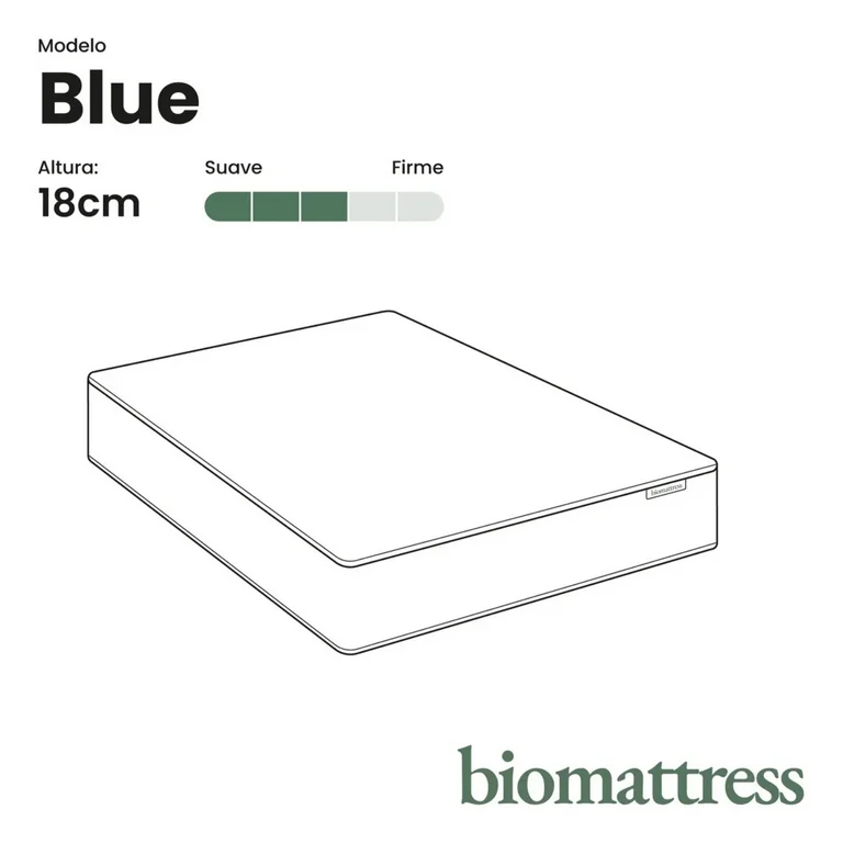 Colchón Individual Bio Mattress 18cm de Altura