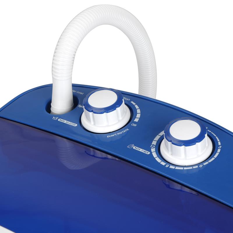 Mini lavadora y secadora multifunción portátil 2 en 1, con capacidad para 4 kg (9 libras), escurridor de un solo cubo, lavadora semiautomática, electrodoméstico que ahorra agua.