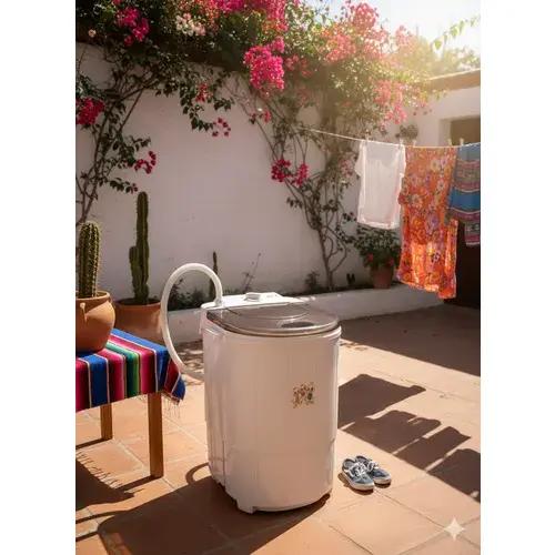 Mini Lavadora Portátil Ropa Chica Compacta Automática