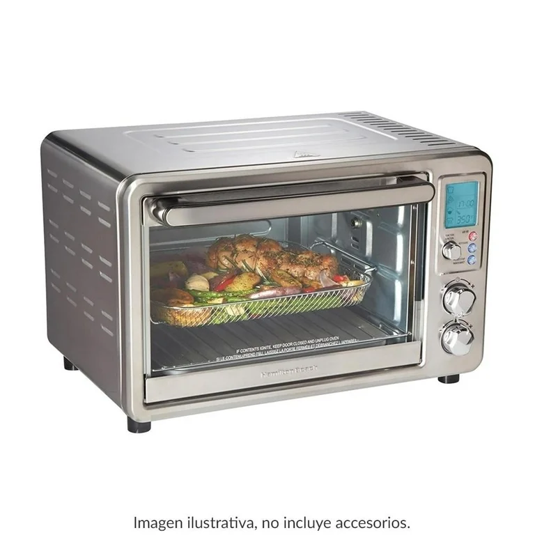 Horno con Freidora de Aire Hamilton Beach Digital Acero Inoxidable