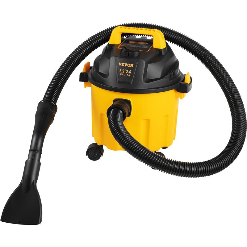 Aspiradora VEVOR para sólidos y líquidos, capacidad máxima de 8 galones, 6 HP de potencia máxima, 3 en 1, con función de soplado, portátil con accesorios para limpiar pisos, tapicería y espacios. Certificación ETL. Aspiradora de alta potencia con potente