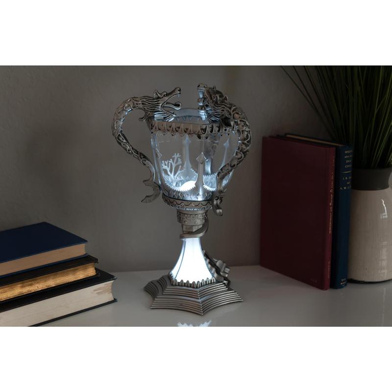 Lámpara de ambiente LED de 33 cm (13 pulgadas) con forma de la Copa de los Tres Magos de Harry Potter (funciona con pilas)