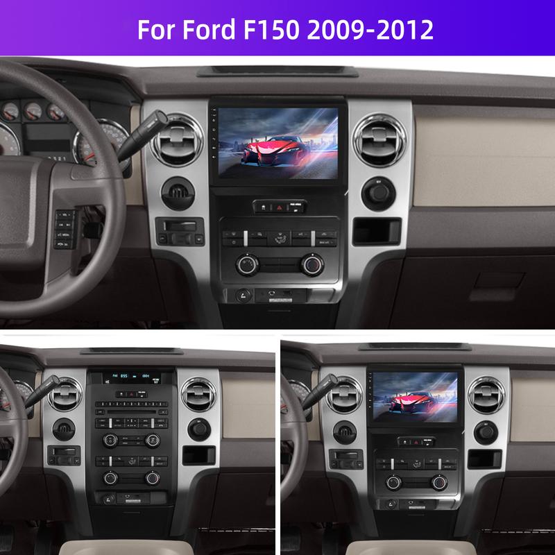 RIMOODY Sistema de audio para automóvil Android 15 con pantalla para Ford F150 2009-2012 - 2+64G, tamaño de 9.7", CarPlay inalámbrico, Android Auto, navegación GPS, Bluetooth, SWC, cámara de reversa, regalo para el Día del Padre, pantalla para automóvil,