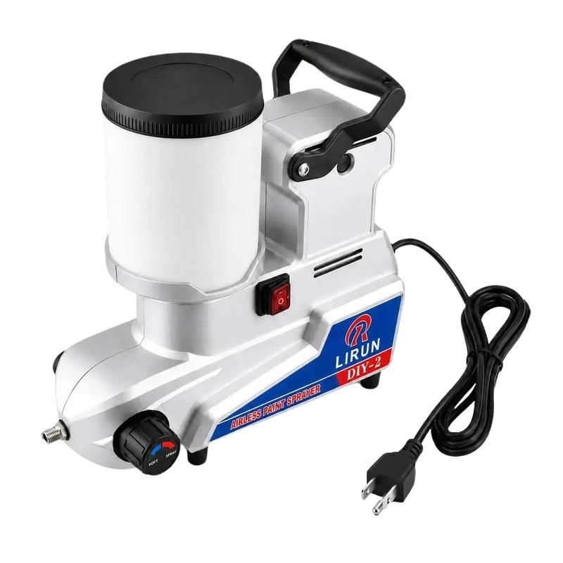 Pulverizador de pintura sin aire portátil, 800 W, 110 V, de alto caudal con salida de 2,5 L/min, 3 ajustes de velocidad y depósito de 2,5 L para paredes, vallas, muebles y pintura látex. Pulverizador de pintura sin aire compacto de alta velocidad, ideal p