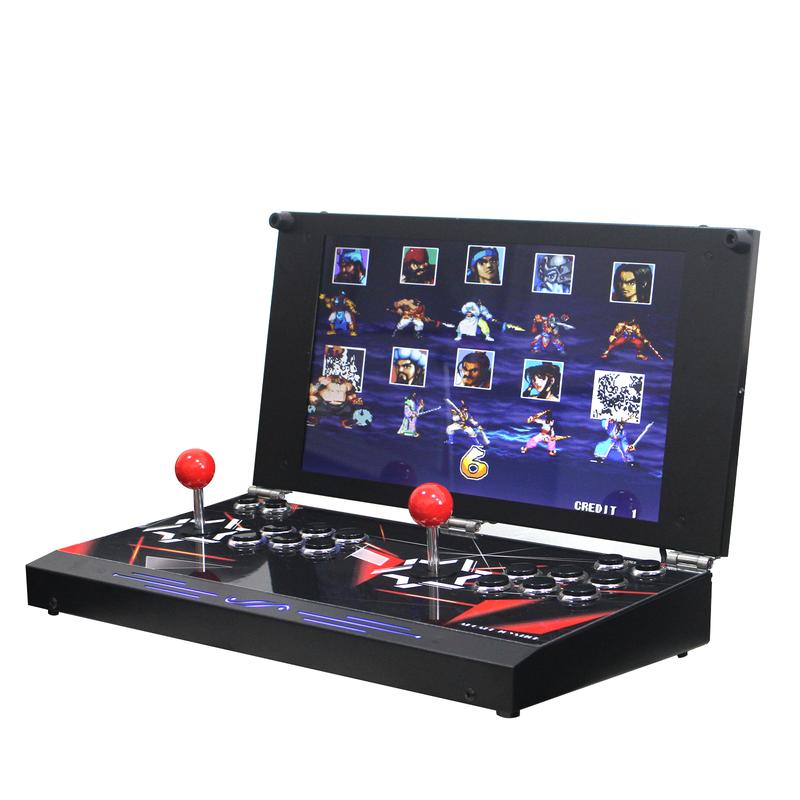 Consola de juegos arcade portátil de mano 26800 en 1 con pantalla HD de 17,5 pulgadas, para dos jugadores, Box DX, máquina de videojuegos retro con funciones de búsqueda, ocultación y pausa.