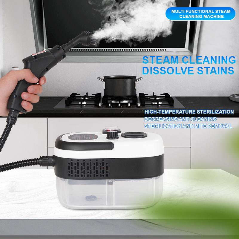 Limpiador a vapor portátil de mano para coche y cocina, 1 juego de limpiador a vapor de alta temperatura y presión para coche, herramientas de limpieza a vapor para coches, máquina de limpieza de coches, accesorios de limpieza de coches, accesorios de lav