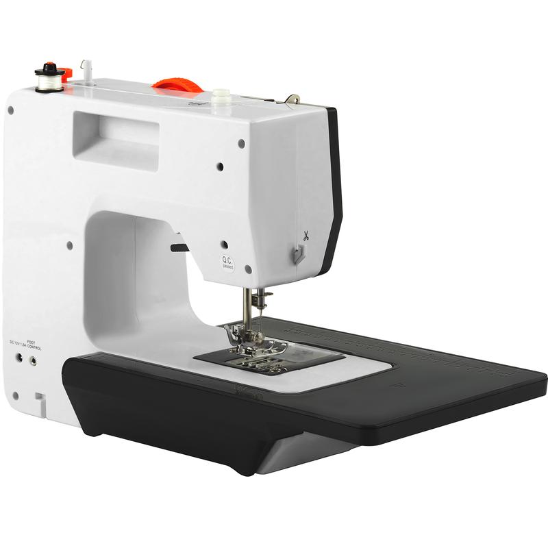 Máquina de coser VEVOR portátil para principiantes con 38 puntadas incorporadas y costura inversa. Máquina de coser de doble velocidad con mesa de extensión y pedal. Kit de accesorios. Ideal para el hogar y los viajes.