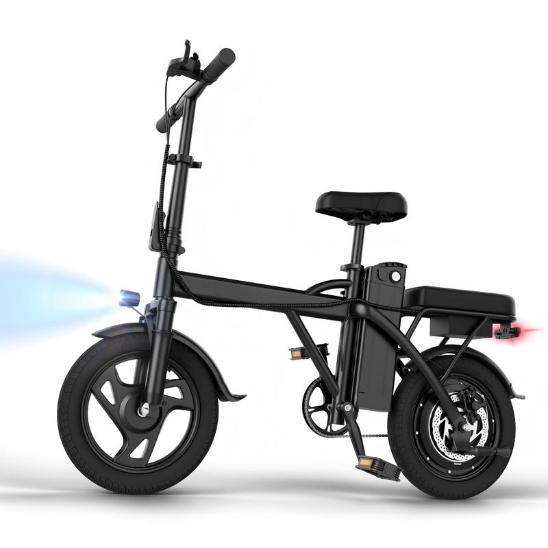 【Bicicleta eléctrica】 Bicicleta eléctrica | Potencia máxima de 750 W | Velocidad máxima de 35 km/h | Neumáticos de 35,5 cm | Autonomía de 35 a 64 km | Asiento doble | Freno monomando | Asiento regulable en altura