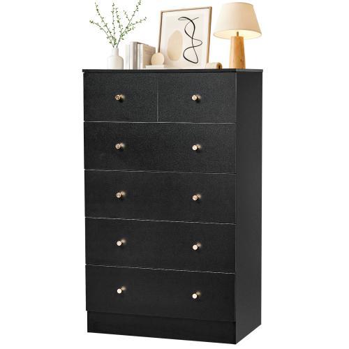 Cómoda rosa de 5 cajones para dormitorio, cómoda moderna de madera, cómodas rosas para dormitorio de niñas, dispositivo antivuelco, tirador de metal oro rosa, sala de estar, recibidor, pasillo, oficina