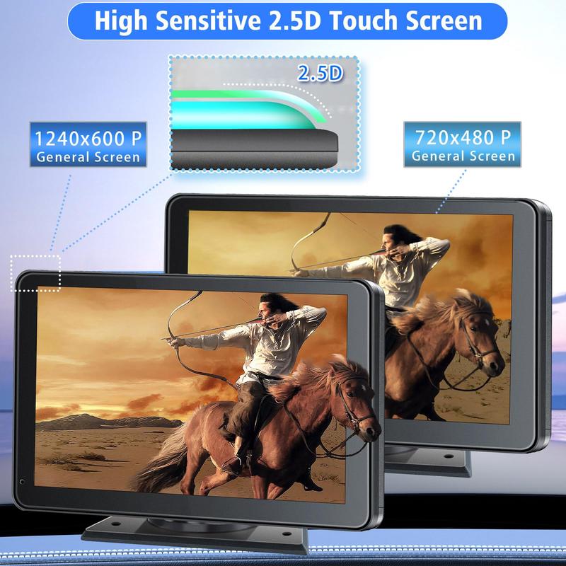 【HiEHA | ¡Aprovecha el stock y regálalo en el Día de la Madre!】Estéreo inalámbrico Carplay mejorado 2026 con soporte de ventosa, cámara trasera, Mirrorlink sin interrupciones, compatible con modos horizontal y vertical.