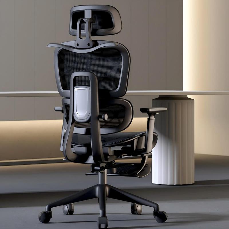 Haojiating Silla De Oficina Ergonomica Ejecutivo reclinable Soporte Lumbar Ajustable Con Reposa Pies
