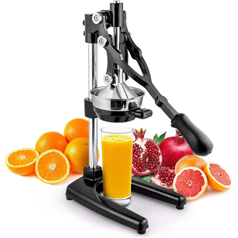 Exprimidor profesional de hierro fundido de alta resistencia para cítricos - Tazón de 12,7 cm, diseño duradero para una máxima extracción de jugo, fácil de limpiar y seguro de usar, garantía de por vida - Fruta