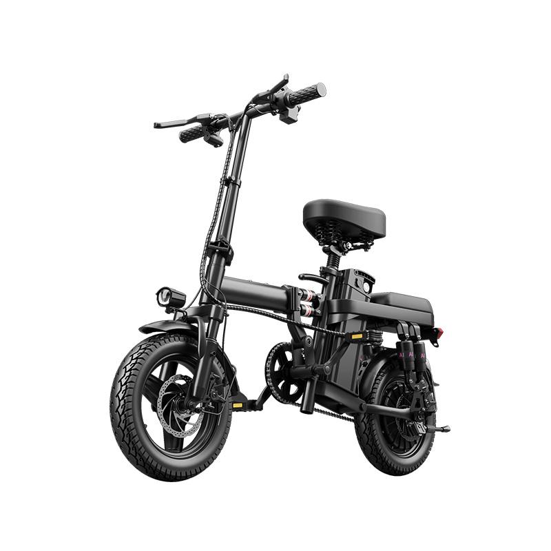 Bicicleta eléctrica plegable compacta con motor de 500 W y batería de 48 V y 15 Ah, autonomía de 100 km, suspensión de 14 niveles, frenos de disco dobles, bicicleta eléctrica con certificación UL2849 para deportes al aire libre, bicicleta plegable.