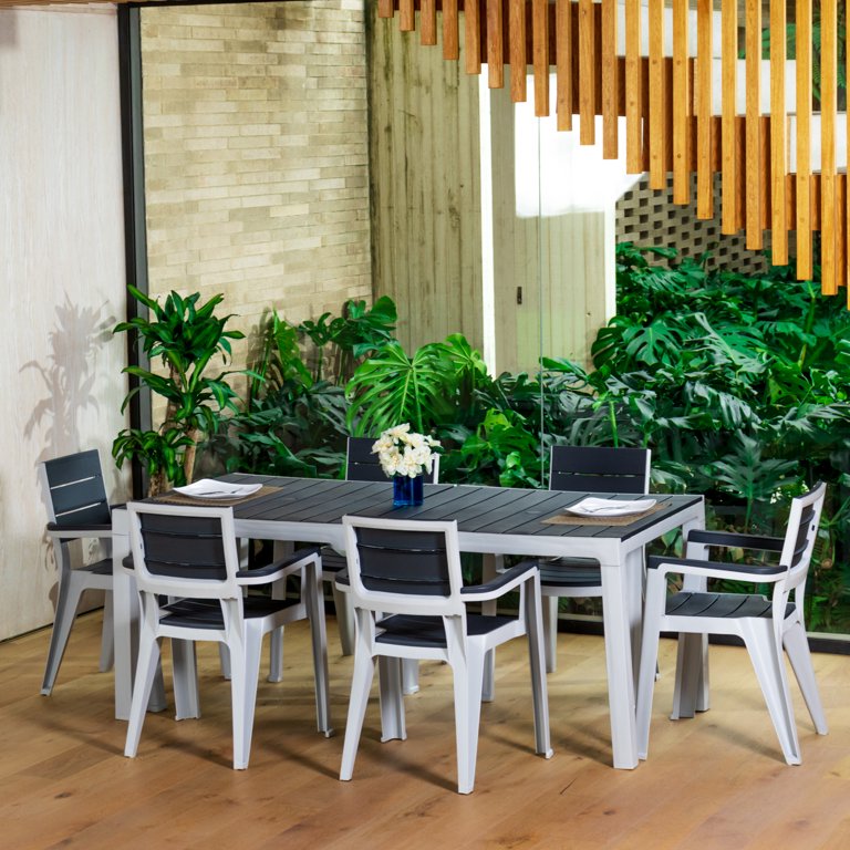 Comedor Exterior Para Patio Jardin Terraza 6 Puestos Mq