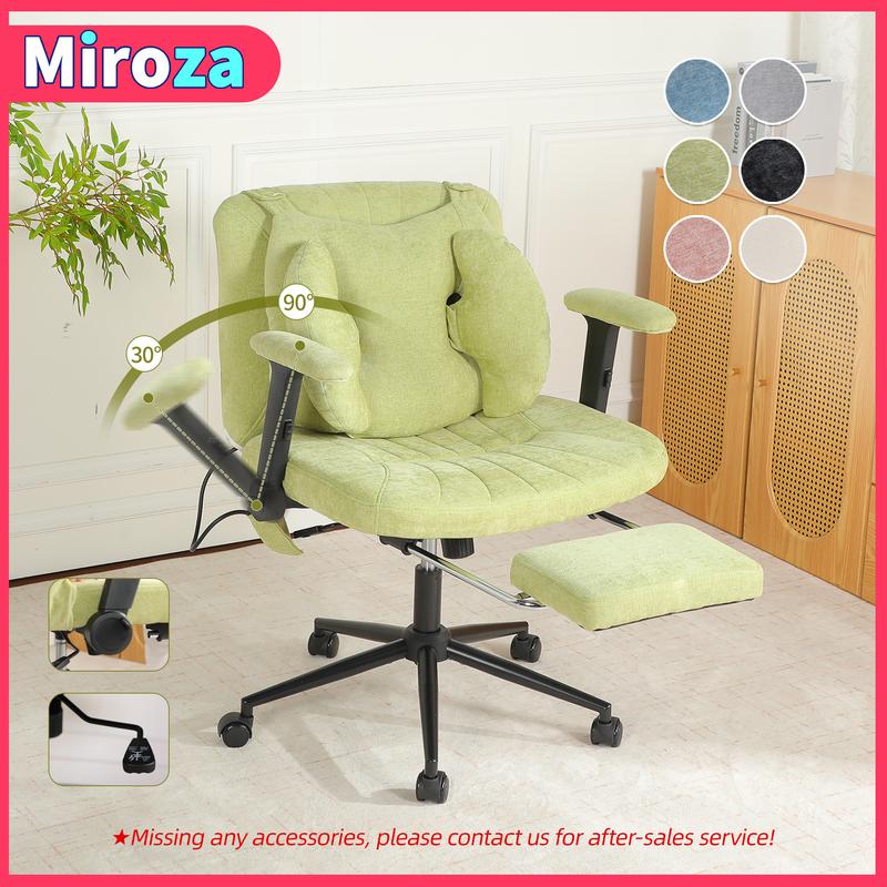 【Miroza】Sillón cruzado con cojín inflable manual y reposabrazos abatibles, sillón moderno e informal para sala de estar, altura del asiento ajustable, soporte lumbar y reposabrazos, adecuado para salas de estar, dormitorios y oficinas.