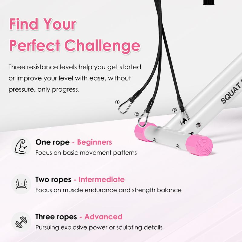 Máquina de sentadillas Dland para glúteos, resistencia ajustable, equipo de ejercicio plegable, máquina de ejercicios para piernas con capacidad de peso de 350 libras para mujeres, máquina de remo, TikTokShopBlackFriday Hiit Killer LCD Display