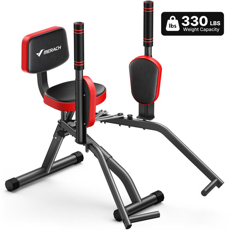 Máquina abductora de cadera Merach, entrenador de glúteos ajustable y ejercitador de la parte superior de la espalda, capacidad de peso de 150 kg, equipo de entrenamiento de muslos para esculpir la cadera y levantar los glúteos, diseñado para entrenamient