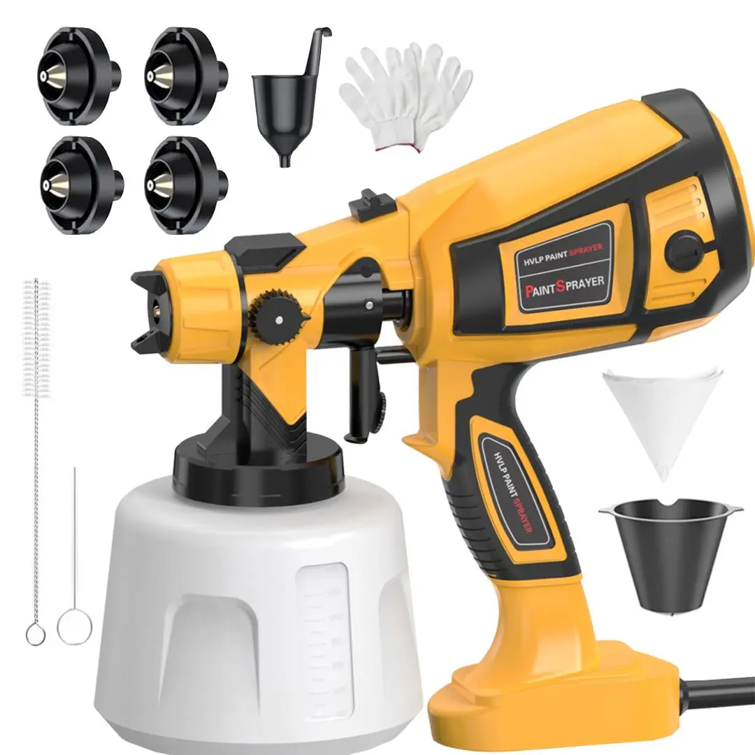 Pistola pulverizadora de pintura eléctrica portátil de alta potencia (1000 W) para jardín y muebles
