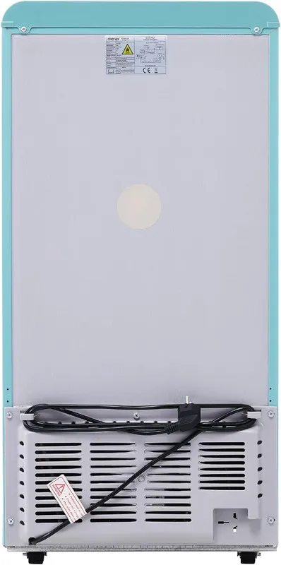 Refrigerador Retro Doble Puerta — 72L, Congelador 21L, Clase E, LED, 39 dB