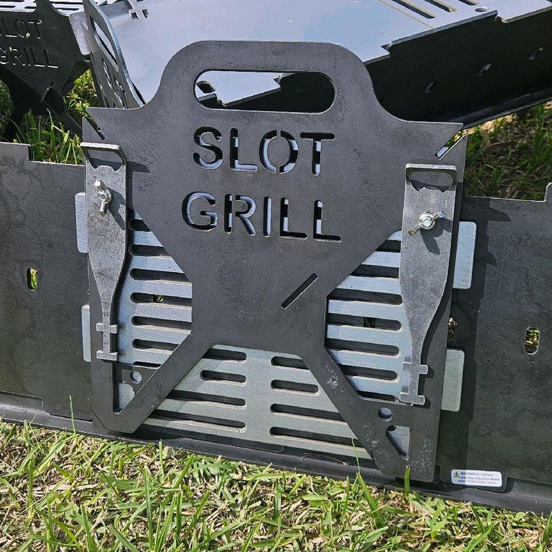 Parrilla ranurada de tamaño completo - Acero al carbono Suministros para acampar al aire libre Manta de picnic para exteriores