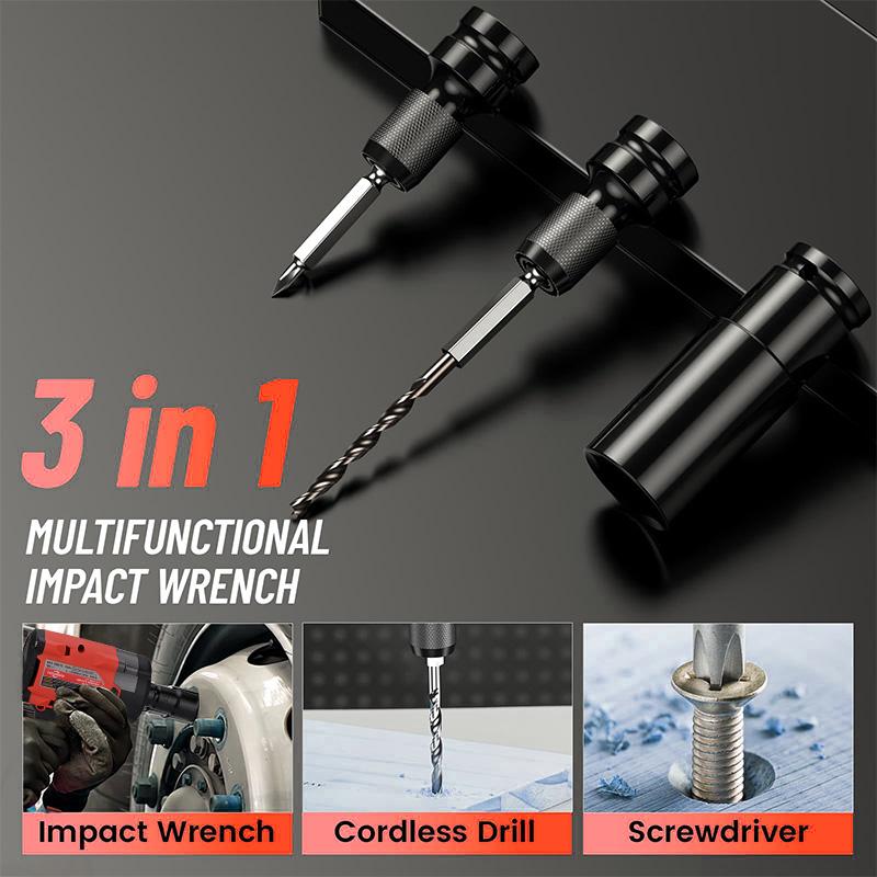 Llave de impacto inalámbrica 3 en 1 de 250 N, compatible con baterías M.18, ligera y compacta, ideal para uso doméstico.